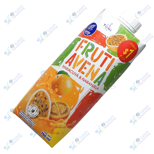 Toni Fruti Bebida de Avena con Pulpa de Maracuyá y Naranjilla 750 ml