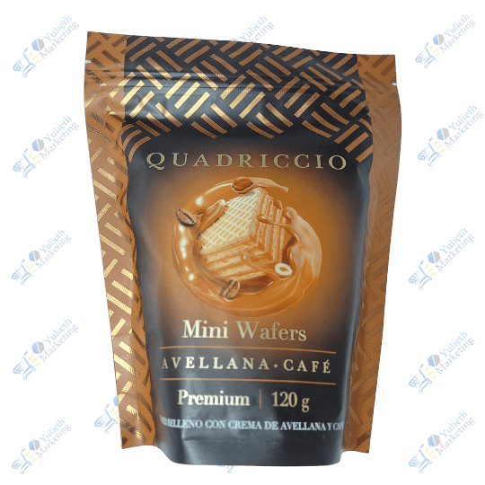 Semprebene Quadriccio Mini Wafers Galletas de Chocolate Avellana Café 120 g