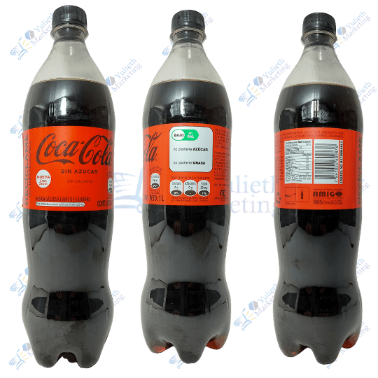 Coca Cola Gaseosa Sin Azúcar 1 L