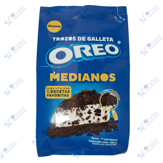 Oreo Trozos de Galleta de Chocolate Medianos 500 g