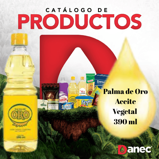 Danec Palma de Oro Aceite Vegetal Comestible Libre de Grasas Trans 390 ml