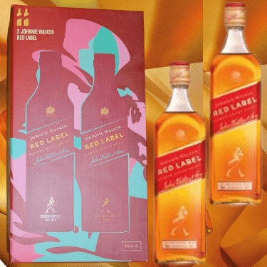 Johnnie Walker Whisky Red Label 750 ml Packx2u