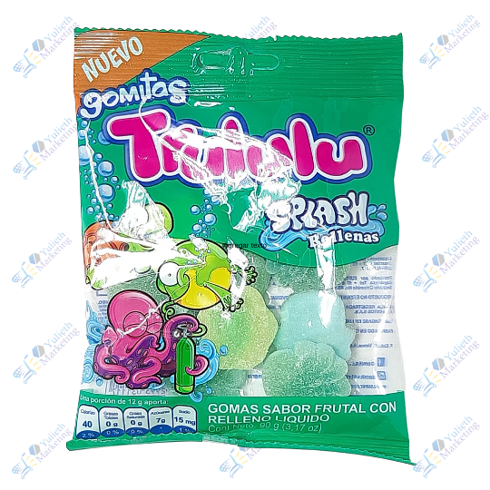 Super Trululu Splash Rellenas Gomas Sabor Frutal 90 gr