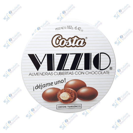 Costa Vizzio Chocolate Bombón Almendras Cubiertas 182 g