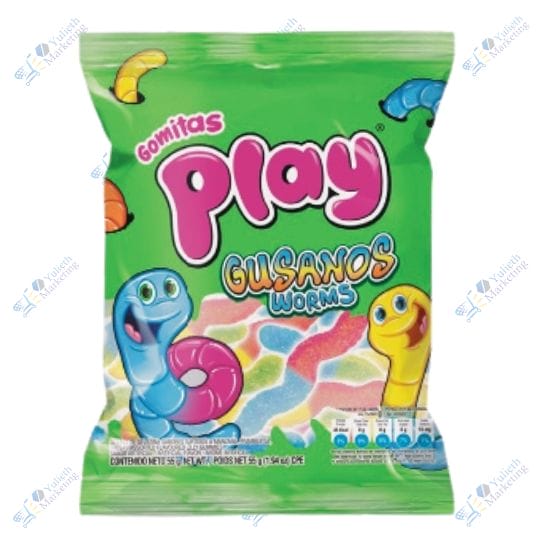 Aldor Play Gusanos Gomitas Saborizadas 55g