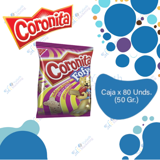 Nabisco Coronita Fofys Galletas de Chocolate Chocositos Caja ECJ 80BL x50g