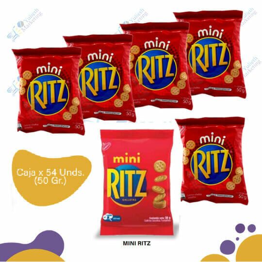 Nabisco Mini Ritz Galletas de Sal Caja EC 54uX54g 1 Nabisco Mini Ritz Galletas de Sal Caja EC 54uX54g