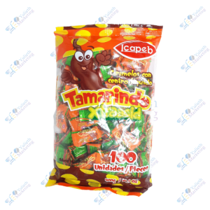 Icapeb Caramelo Relleno con Tamarindo Funda 100 u 400 g