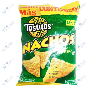 Inalecsa Tostitos Nachos Queso Snack Bocaditos de Maíz 45 g
