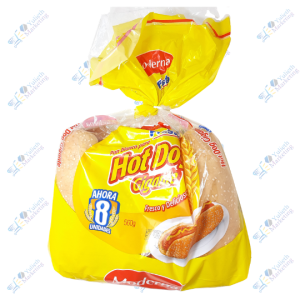 Moderna Pan para Hot Dog Packx8u 560g