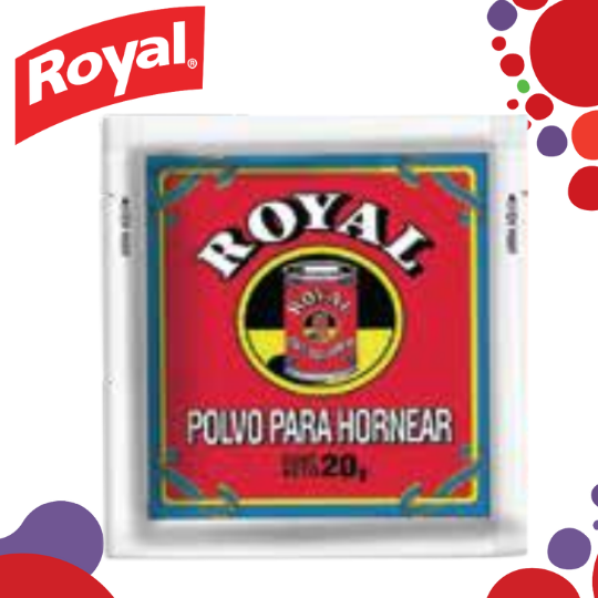 Royal Polvo Para Hornear 20 gr 1 Royal Polvo Para Hornear 20 gr.