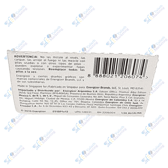 Energizer Max Pila Alcalina AA 1 x un 2 Energizer Max Pila Alcalina AA 1 x un