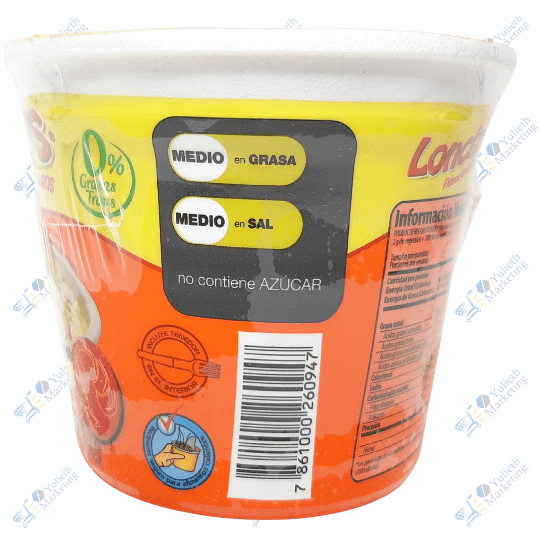 Lonchys Fideo Instantáneo Camarón 64 g 4 Lonchys Fideo Instantáneo Camarón 64 g
