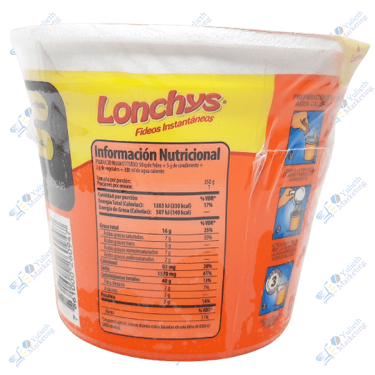 Lonchys Fideo Instantáneo Camarón 64 g 2 Lonchys Fideo Instantáneo Camarón 64 g