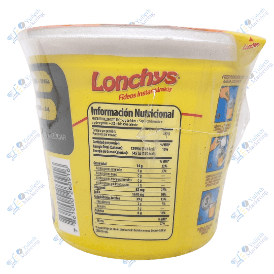 Lonchys Fideo Instantáneo Pollo 64 g 3 Lonchys Fideo Instantáneo Pollo 64 g