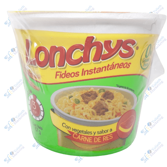 Lonchys Fideo Instantáneo Carne 64 g