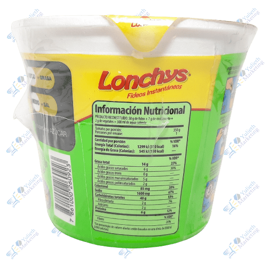 Lonchys Fideo Instantáneo Carne 64 g 3 Lonchys Fideo Instantáneo Carne 64 g