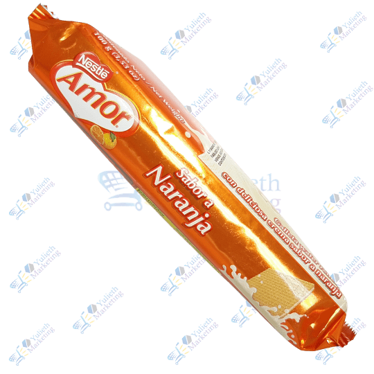 Nestlé Amor Wafer Galleta de Naranja 100 gr 4 Nestlé Amor Wafer Galleta de Naranja 100 gr
