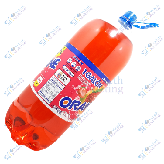 Orangine Bebida Gaseosa Fresa Galón 3785ml 3 Orangine Bebida Gaseosa Fresa Galón 3785ml