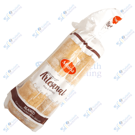 Moderna Pan Cortado Blanco Artesanal de Horno Packx14u 560g