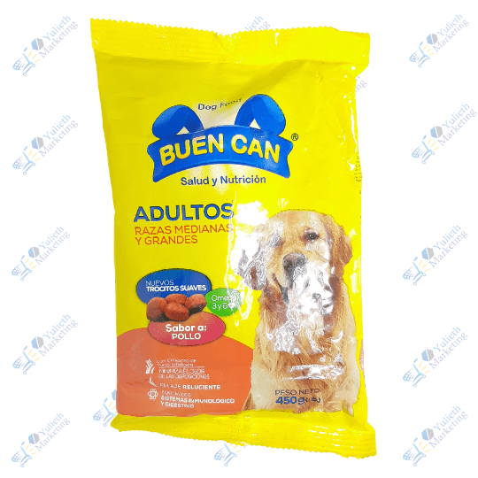 Buen Can Comida para Perro Adulto Mediana/Grandes Sabor a Pollo 450 gr