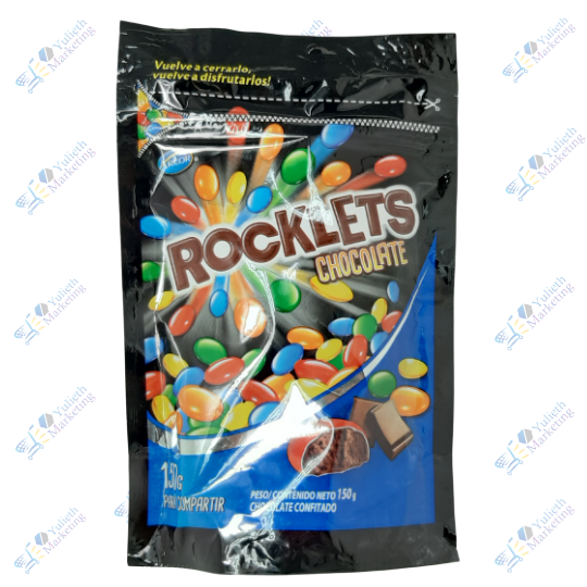 Rocklets Chocolate en Grageas Confitado 150g