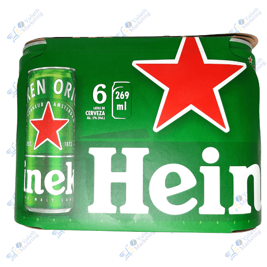 Heineken Original Cerveza en Lata 269ml Packx6u