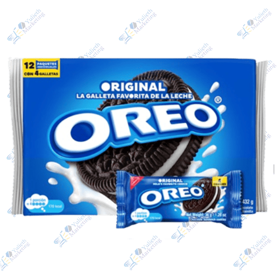 Oreo Original Galletas de Chocolate con Vainilla Pack 4 u 36 g Display x 12 u 432 g 1 Oreo Original Galletas de Chocolate con Vainilla Pack 4 u 36 g Display x 12 u 432 g