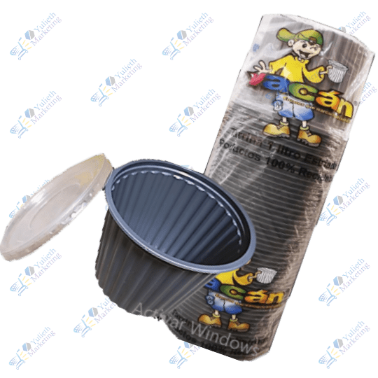 Bopp Vacan Tarrina Desechable Gris 1 L kit x 50 u