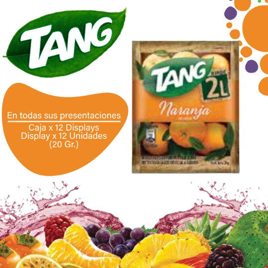 Tang Jugo en polvo de Naranja EC12x12x20g