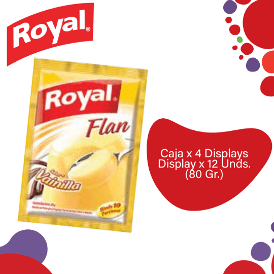 Royal Flan en Polvo Vainilla EC 4x12x80g