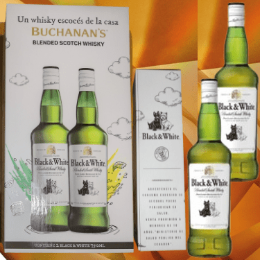 Black & White Whisky Packx2u 750 ml