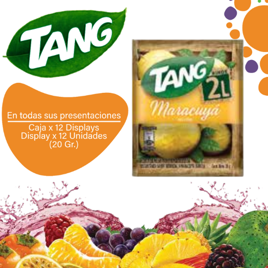 Tang Jugo en polvo de Maracuyá EC12x12x20g