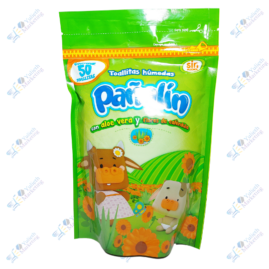 Pañalín Toallas Húmedas con Aloe Vera Sin Alcohol Packx50u