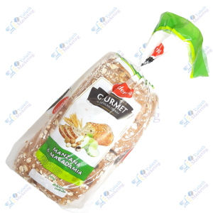 Moderna Gourmet Pan Cortado Manzana & Macadamia Packx14u 500g