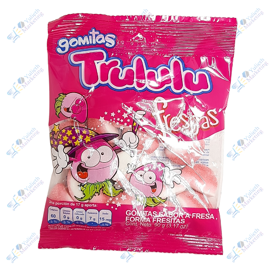 Super Trululu Fresitas Gomitas Saborizadas de Fresa 90 g