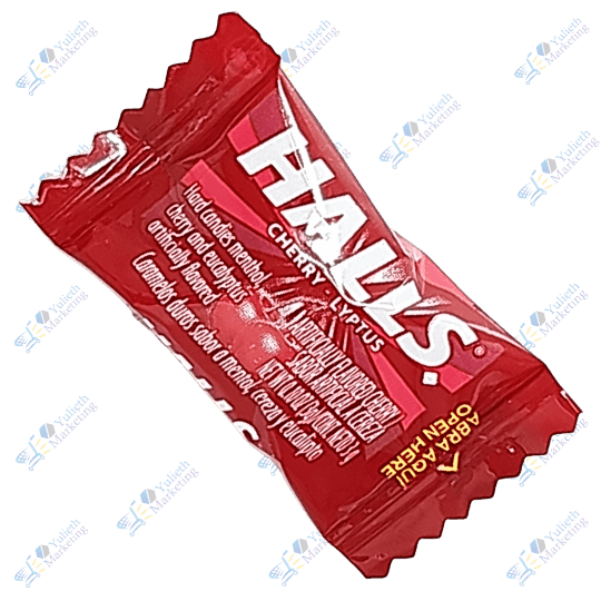 Halls Cherry Lyptus Caramelo Duro x U 3 g