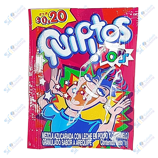 Quipitos Pops Caramelo en Polvo Manjar 11 gr