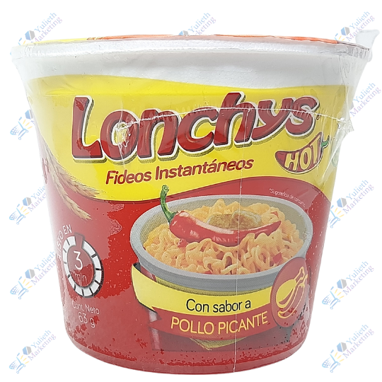 Lonchys Fideos Instantáneo Pollo Picante 63 g