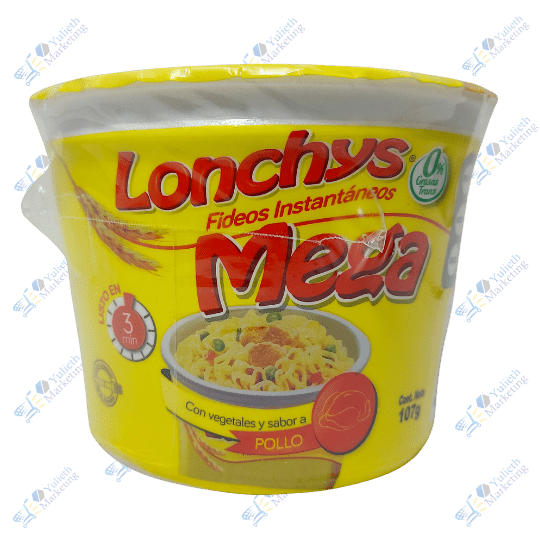 Mega Lonchys Fideo Instantáneo Pollo 107 g 1 Mega Lonchys Fideo Instantáneo Pollo 107 g