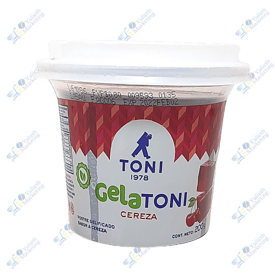 Toni Gelatoni Gelatina en Postre Cereza 200 ml