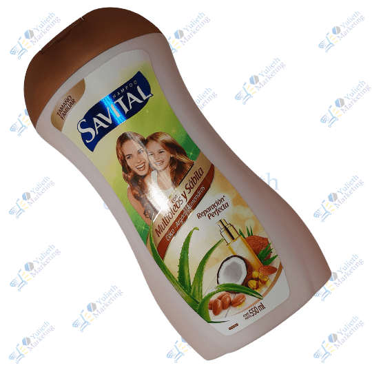Savital Shampoo Capilar Multióleos Sábila Coco Argán y Almendras 550ml