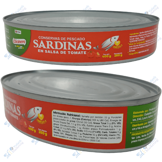 Danec El Cocinero Sardina en Salsa de Tomate 400 g