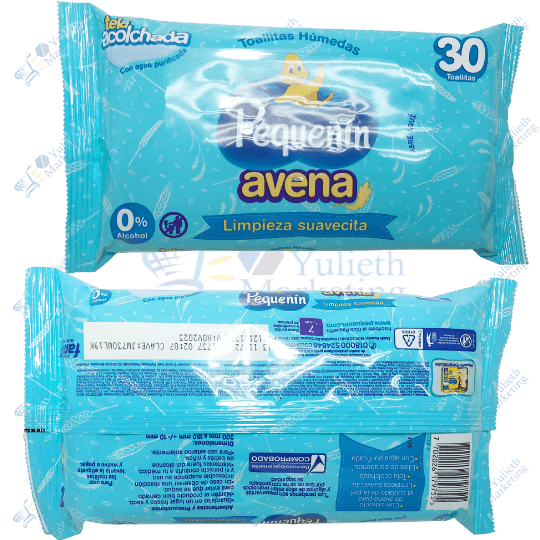 Pequeñín Avena Toallas Húmedas Packx30u
