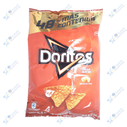 Frito Lay Doritos Bocaditos de Maíz Mega Queso 295 g