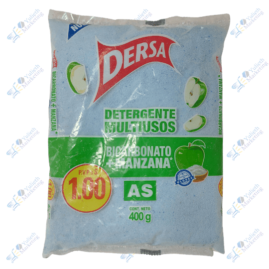 Dersa Detergente en Polvo Multiusos Bicarbonato Manzana 400 g