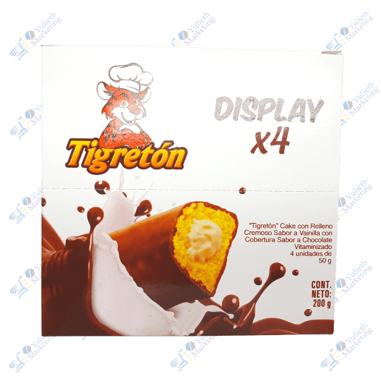 Inalecsa Tigretón Pancakes Vainilla Chocolate Packx4u 50 gr