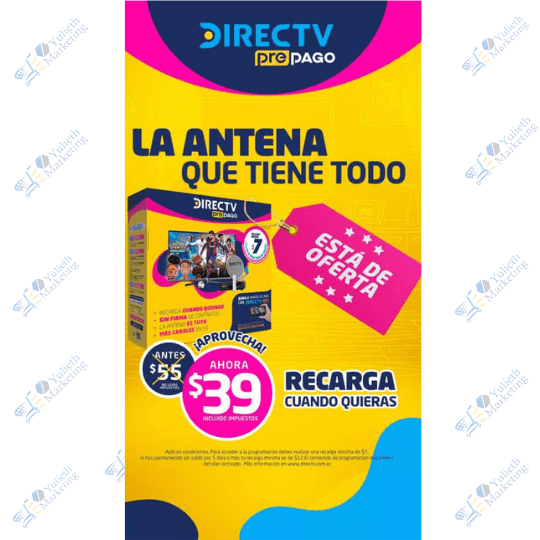 DIRECTV Kit Satelital Prepago 1 DIRECTV Kit Satelital Prepago
