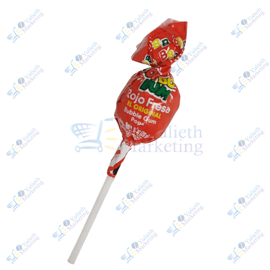 Colombina Bon Bon Bum Chupetes Saborizados Fresa x u 20 g