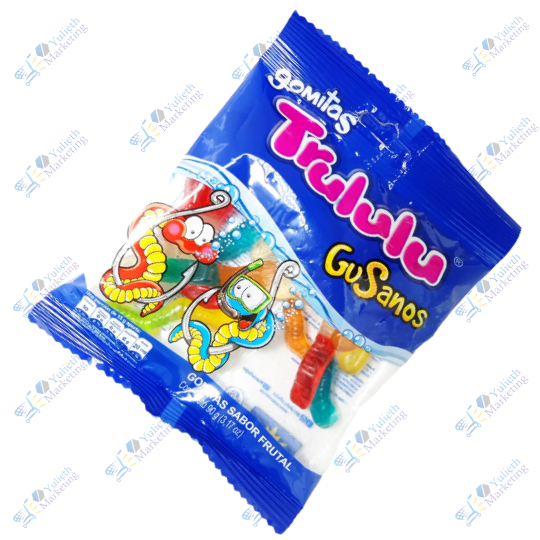 Super Trululu Gusanos Gomitas Saborizadas 90 g